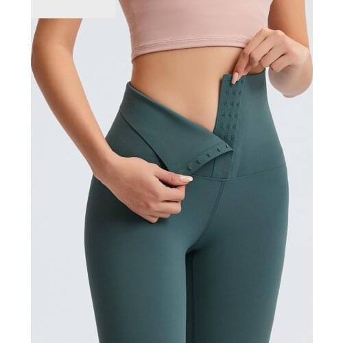 BUCKLE Stretch Workout Fitness Leggings Gym Tights Women Hip Enhancing Buttery Soft Training Sport Leggings Yoga Pants