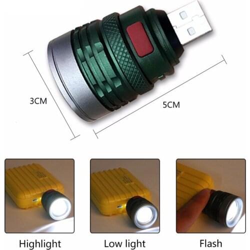 New Mini Pocket Camping Bulbs Adjustable Aluminum XP-G Q5 Zoom USB LED Flashlight 3 Modes of Portable Waterproof Torch Litwod