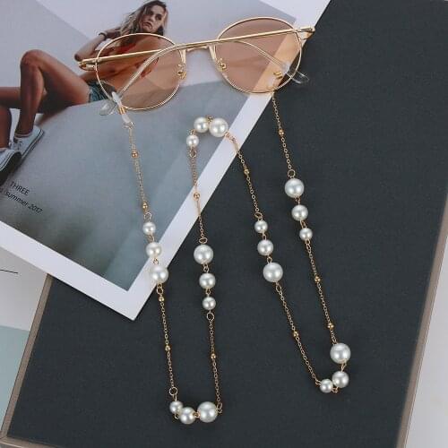 Fashion Pearl Glasses Chains Women Men Metal Sunglasses Lanyard Necklace Eyeglasses Strap Holder Retainer Eyewear Accessories