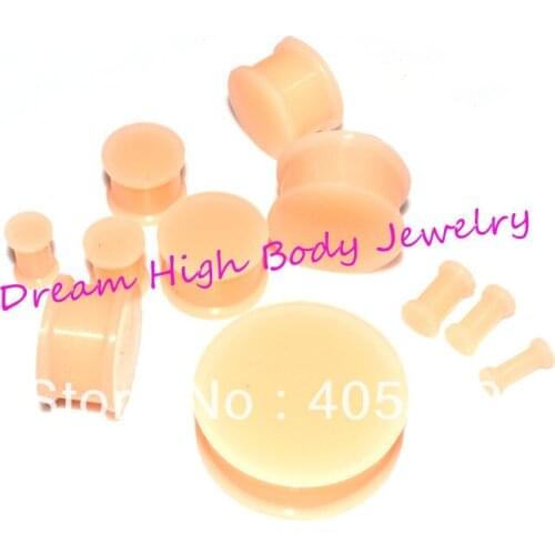 New Arrive Kaos Silicone Flesh Tunnel Skin Color Expander Retainer Hiders Silicone Ear Plug Body Jewelry For Women 3-20mm