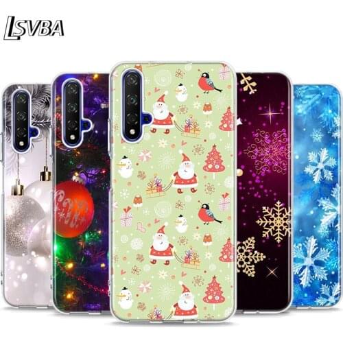New Year Gifts Christmas Silicone Cover For Honor 20 20S 20E 8 8A Prime 8X MAX 8C 8S 7A 7C 7S Pro Phone Case