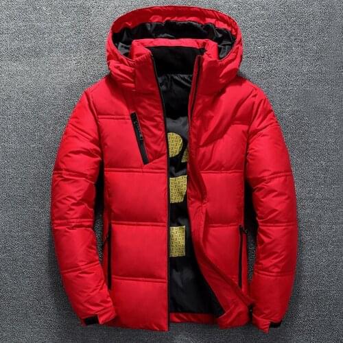 Down jacket mens high quality warm casual thick coat Parka mens slim warm outside down jacket Christmas Gift Mens winter jack