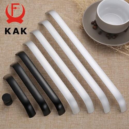 KAK Aluminium Alloy Black Cabinet Knobs Kitchen Cabinet Handles Drawer Knobs Pulls Black Furniture Handle Cabinet Hardware