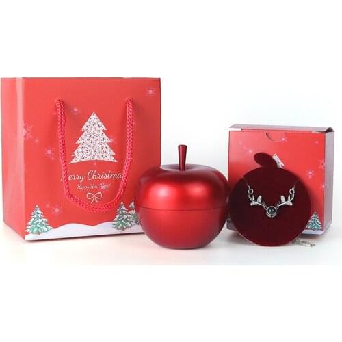 Apple Jewelry Box Gift Box Paper Packing Box For Party&Event Mother Girl Wife Christmas Gift