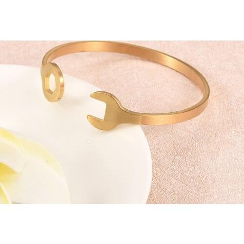 SS0461 Free DIY Wrench Wire Bracelet Fashion Stainless Steel Wire Bangle Fashion Women Expandable Wire Bracelet