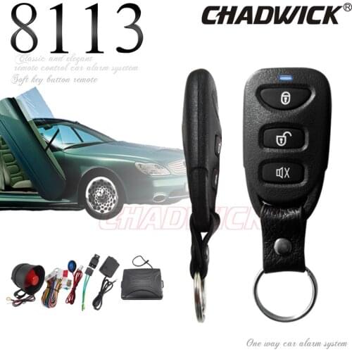 Universal car alarm system auto security kia style buttons thin remote controller central door lock unlock signal CHADWICK 8113