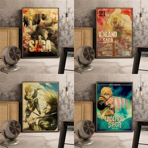 Vinland Saga Anime Japanese comics Retro Poster Home Decor Art Decor Quality Canvas Painting living room Wall Decor