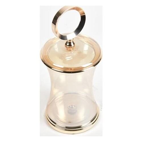 SETA REGINA JAR WITH THIN BELL RING LID BIG GOLD 35 CM