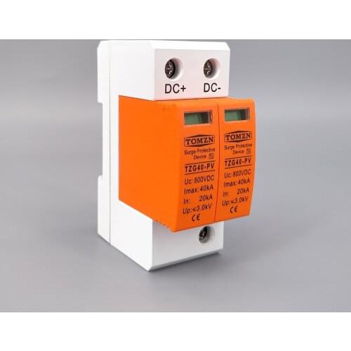 SPD DC 800V 20KA~40KA House Surge Protector Protective Low-voltage Arrester Device