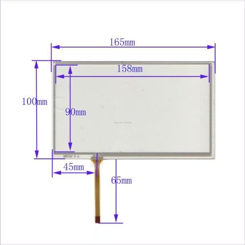 ZhiYuSun wholesale XWT707 165*100mm 7inch 4lines resistance screen for car DVD redio this is compatible 165*100