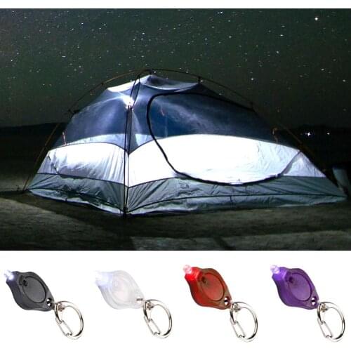 1PC Portable Outdoor UV Currency Detector Mini LED Flashlight Keychain Night Light Key Ring Camping Lanterna Emergency Light