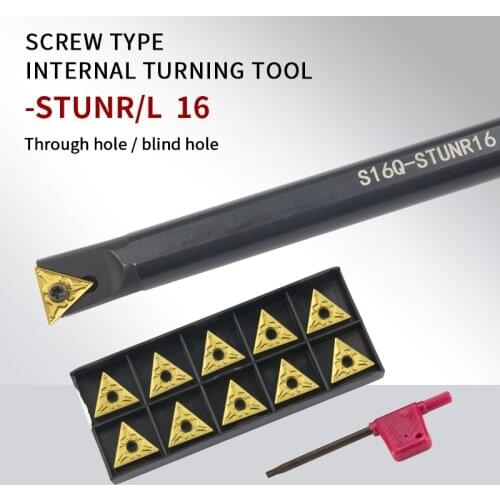1 pcs S16Q-STUNR16/S16Q-STJNR16/S20R-STUNR16 internal turning tool and TNMG16 carbide insert