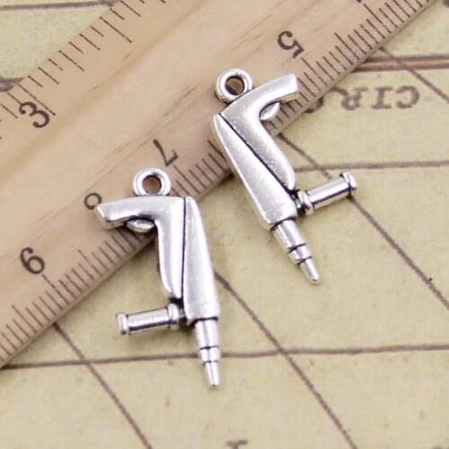 10pcs Charms Tools Electric Drill 26x12mm Tibetan Silver Color Pendants Antique Jewelry Making DIY Handmade Craft Pendant