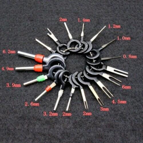 100PCS New Arrivals Car Plug Terminal Ejector Kit Tools Wire Connector Extractor Automotive Wire Terminal Removal Kit