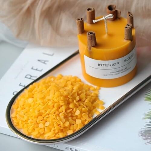 1000g Pure Natural Bee Wax 100% No Added Yellow Soy Wax Lipstick Candle Soap Cosmetics Lip Balm DIY Material White Beeswax