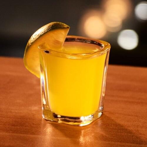 60ml 5pcs Square Shot Glass Bar Set Vodka Cocktail Shochu Wine Set Imitation Wood Wine Shelf Five Wine Glass Cup Bar Drinkware