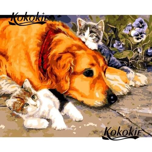 Diamond mosaic sale diy handmade diamond embroidery with square stones Picture of Rhinestone animal pattern 5d diamond painting