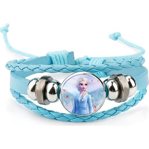 Disney Make Up Jewelry Frozen Elsa Anna Princess Bracelet Bbay Dolls Toys for Gilrs Cartoon Bracelet Toys Wristand Accessories