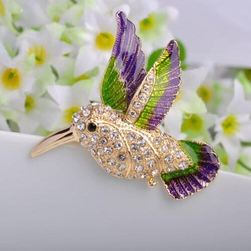 Collar Birds Brooch For women Birthday Gift Broche Korean Fashion Hijab Accessories Luxury brand Enamel Pin Brooches Broches Pin