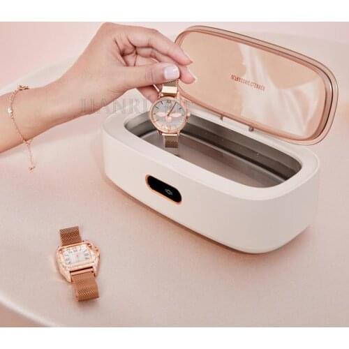 Household Small Ultrasonic Cleaning Machine Glasses Necklace Cosmetic Brush Cleaning Box Watch Denture Cleaner M03
