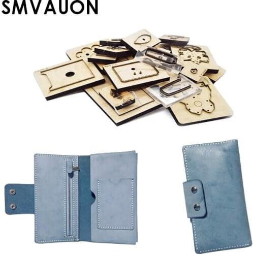 Wooden Mold Cutting Diy Wallet Purse 2020 Folding Buckle Wallet Mold Scrapbook Suitable For Die Cutting Machine