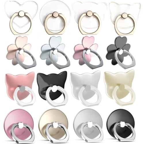 Finger Ring Mobile Phone Smartphone Stand Holder For iPhone X Huawei Samsung cell Smart Round Phone Ring holder Car Mount Stand