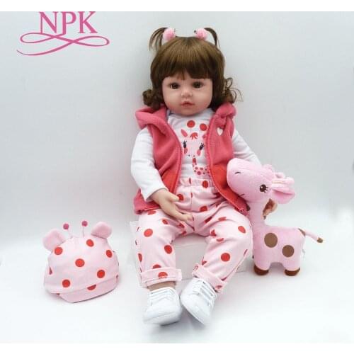 NPK 58cm Silicone Reborn Baby Dolls Boneca Reborn Realista Fashion Dolls For Princess Children Birthday Gift Bebes Reborn