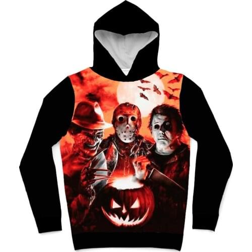 REAL American SIZE 2 styles Halloween Sublimation Printing Plus size 5xl 6xl Hoody Hoodies