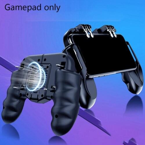 New H9 Mobile Joystick Controller Metal Button Mobile Phone Cooler Gamepad For IPhone Android Smartphone Pugb 6 Finger