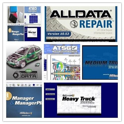 All Data Repair Software Alldata 10.53 Moto Heavy Truck ATSG 49in1 External Hdd 1TB