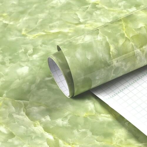 PVC Marble Wallpaper Desktop Furniture Sticker Kitchen Oil-Proof Windowsill Wardrobe Renovation Film Waterproof Protector