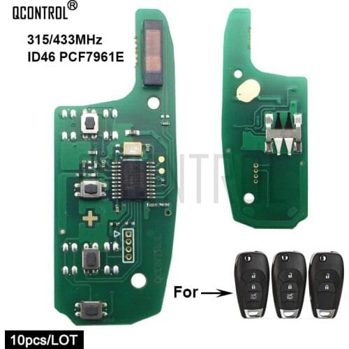 QCONTROL Car Remote Key Circuit Board for Chevrolet Malibu Cruze Aveo 315MHz / 433MHz Auto Control Alarm Door Lock