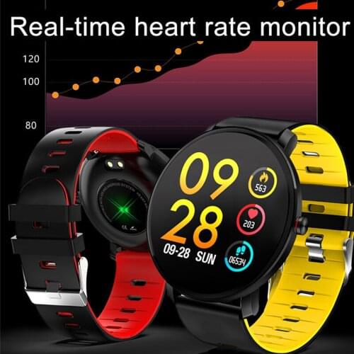 Luxury Smart watch IP68 waterproof Heart rate monitor Fitness tracker Sports smartwatch 1.3 inch IPS Color Screen PK CF58 dz09
