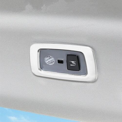 Stainless Steel Brush Black /Silver Roof Reading Light Decorated Frame For Volvo XC60 2018-21 AAA663
