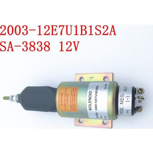 STOP SOLENOID SA-3838-12 2003-12E7U1B1S2A 12V FOR EXCAVATOR