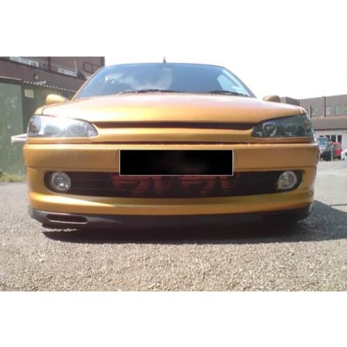 Universal Compatible All Cars and For Peugeot 306 Front Bumper Lip Laguna St. Abs Plastic Matte Black 2 Piece Set