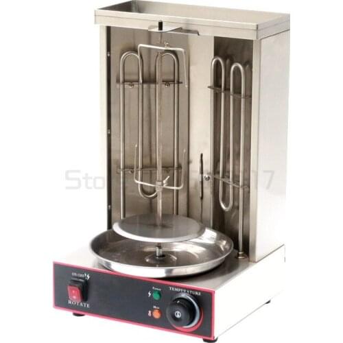 Vertical Rotating BBQ Kebab Meat LPG Gas Grill Stainless Steel Commercial Shawarma Doner Meat Oven Machine Rotisserie Spin Grill