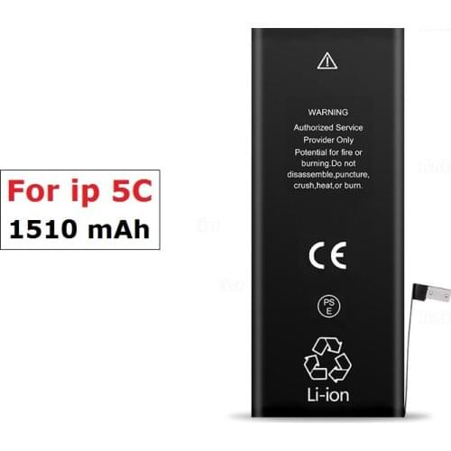 Lithium High Quality Real capacity 3.7V 1510mAh Battery For iPhone 5S 5C iPhone5S iPhone5C Rechargeable Phone Bateria Batteries