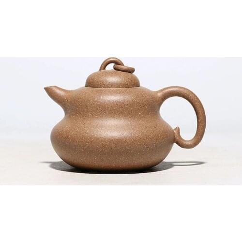 Yixing Raw Ore Purple Sand Teapot Wholesale Famous Hand-painted Duanni Gourd Purple Sand Teapot Set Tea Set Household Teapot