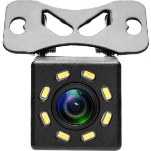 1PCS Rear View Camera Wired Car Universal Adjustable Reverse Camera 8 LED Lights Night Vision 6m Cable MB8LED-DCSXTR17