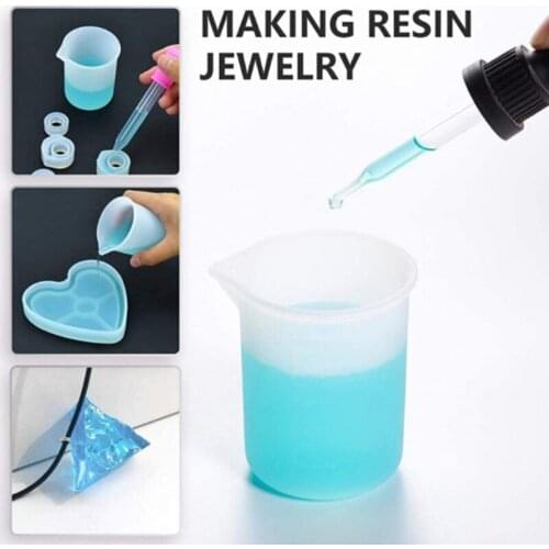11Pcs/Set Silicone Resin Measuring Mixing Cup Stirrers DIY Crafts Jewelry Epoxy Resin Glue Tools