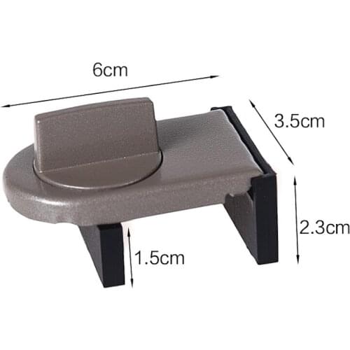 1x Auxiliary Window Lock for Sash Sliding Sash Door Window Screen Limiting Lock Steel Fixer for Groove 2.5cm to 4cm