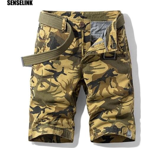 2021 Summer Mens Shorts Army Camouflage Multi Pocket Shorts Casual Fashion Military Cargo Brand Cotton Tactical Shorts Plus Size