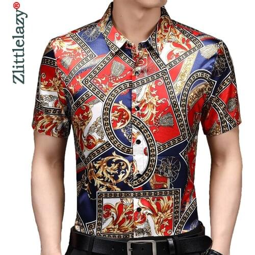 2021 designer floral mens shirts for men clothing korean fashion summer short sleeve shirt luxury dress casual clothes jersey 25