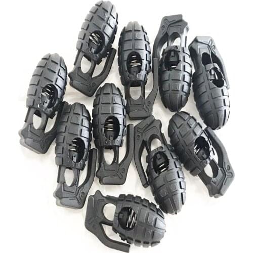 5pcs/lot MINI Spring Rope Clip Tactical Clothing Backpack Shoelace Stopper Tightening Non-slip Task Buckle