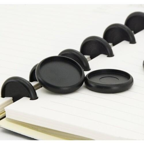 50PCS/Lot Mushroom Hole Disc-binding Loose Book Binding Ring Disc Arc Binding Notebook Arc Binding Happy Notebook
