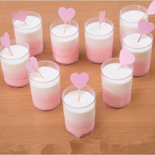 50pcs HIgh quality transparent thick hard plastic cups 160ml small glass party birthday wedding favor baking decoration cups