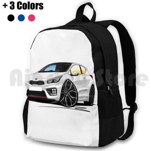 Kia Pro Ceed Gt White Outdoor Hiking Backpack Riding Climbing Sports Bag Kia Ceed Proceed Gt Ceed Gt White Car Sports Car Hot