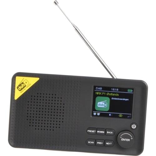 Digital Radio Rechargeable FM Receiver Time Setting Dual Alarms Clock 9 Language Choice Radio Home Office Travel Gift Elder