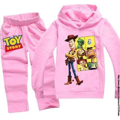 Disney Toy Story 4 Girls Clothes Baby Long Sleeve Hoodies T Shirt +Pants Girls Winter Set Outfits 2Pcs Girls Christmas Clothes